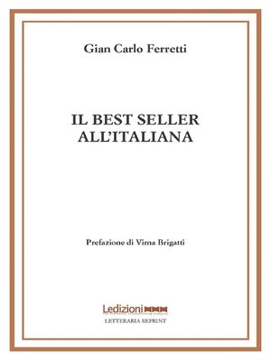 cover image of Il best seller all'italiana